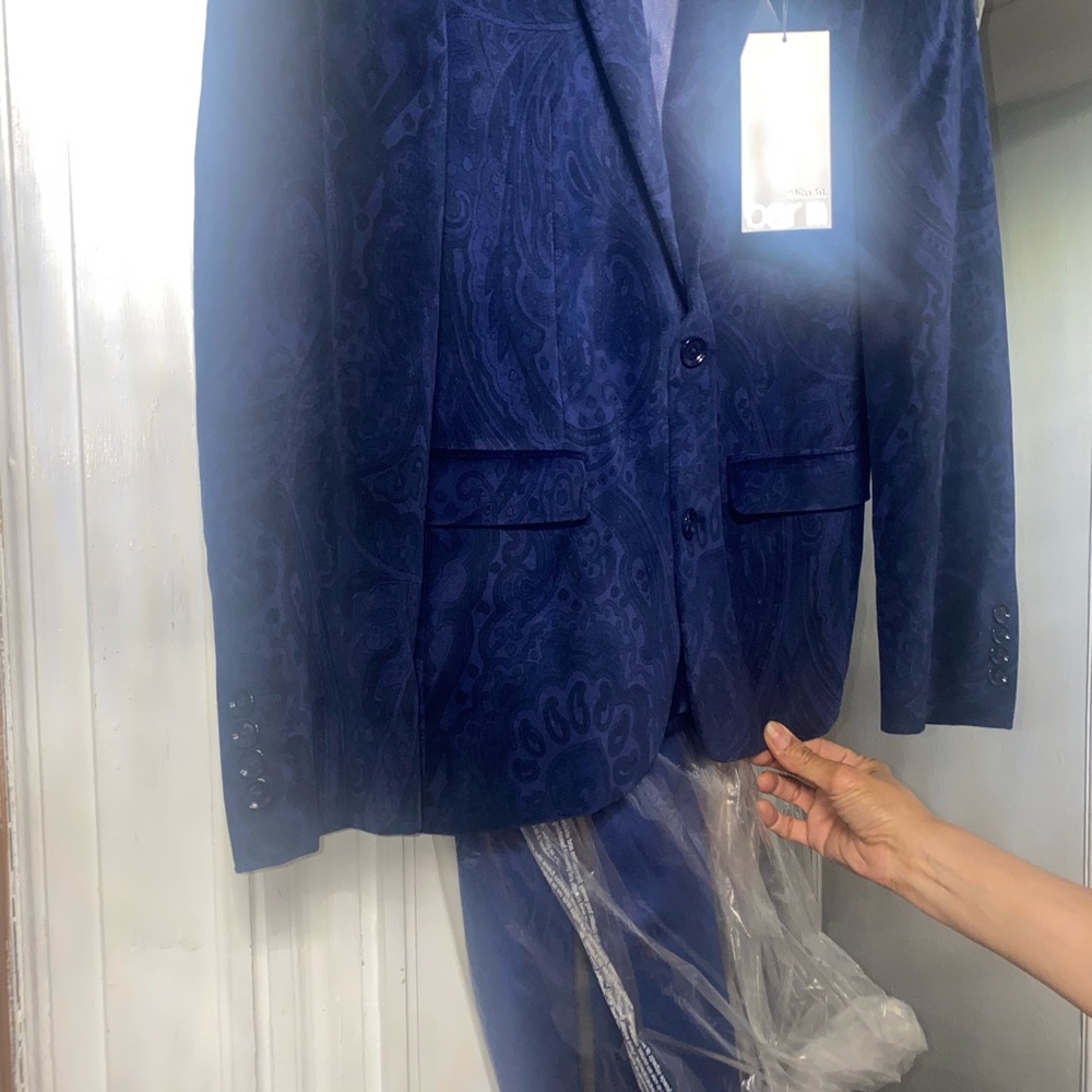 Blue suit